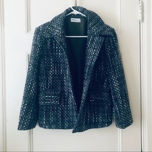 Cisil Baby Plaid Wool Coat